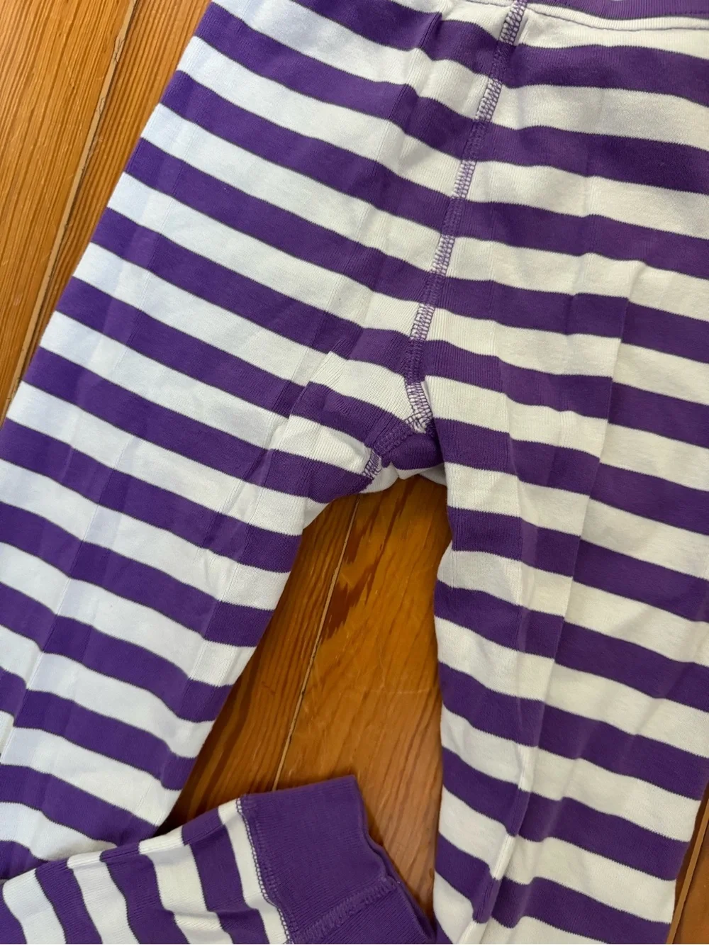 Hanna Andersson Striped Purple PJ Bottoms